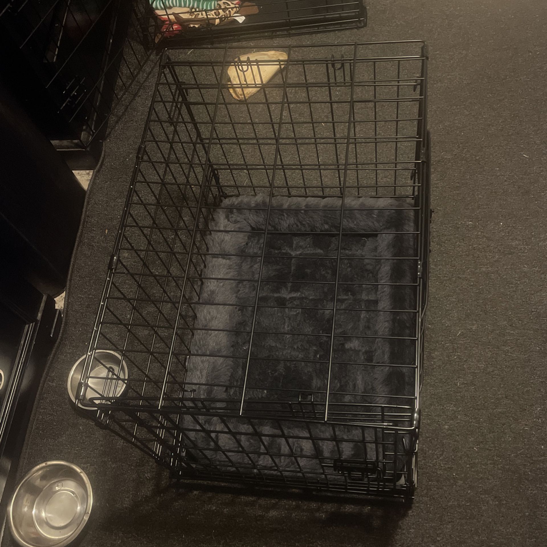 Foldable Dog /cat Cage With The Bed