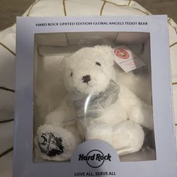Hard Rock Cafe Limited Edition Angel's Teddy Bear - NEW