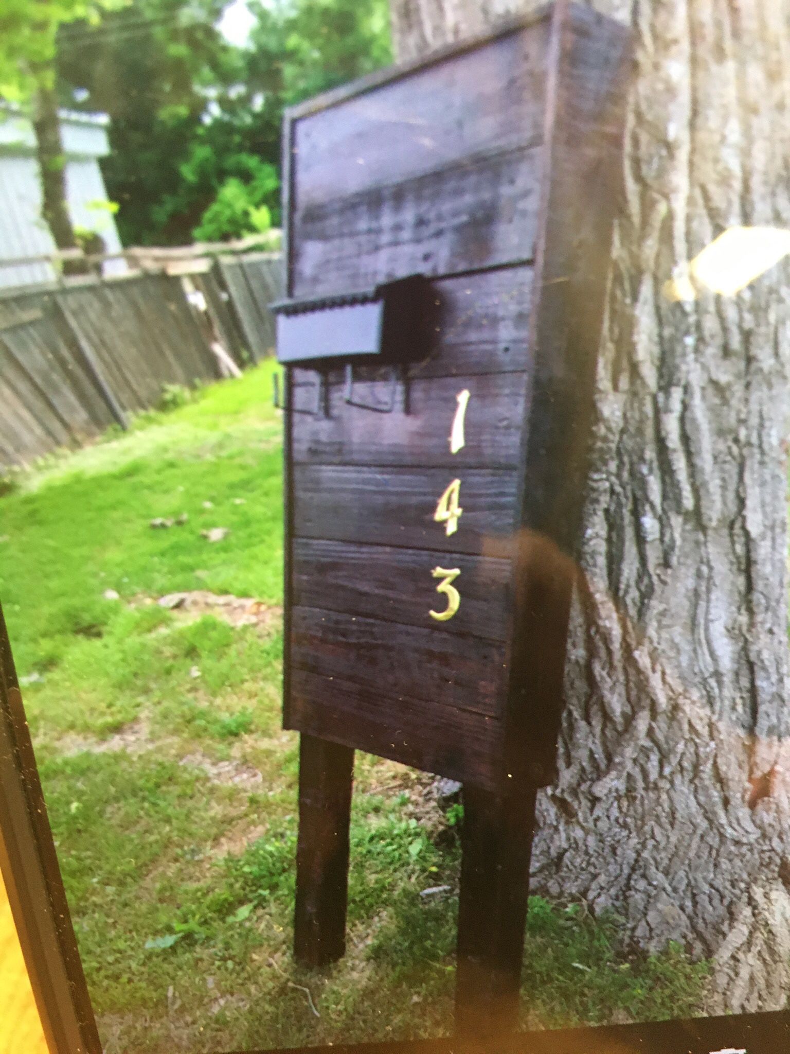 Handmade Yard Mailbox.      IF YOU SEE THIS POST IT IS AVAILABLE.       Read All Info.  