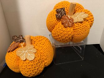 Rachel Ashwell Knit Farmhouse Pumpkins