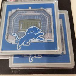 NFL Detroit Lions Stadium Coasters
