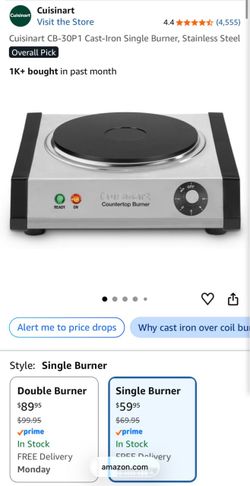 NEW - Single Burner Stove