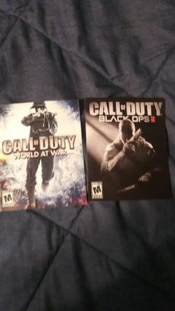 Call of Duty World At War and COD Black Ops II PlayStation 3 Replacement Manuals