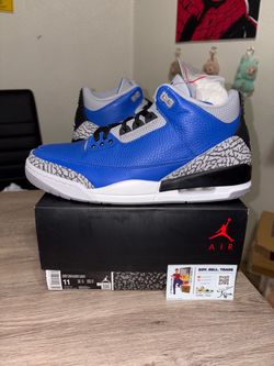 Size 11 - Nike Air Jordan 3 Retro Varsity Royal Cement Blue