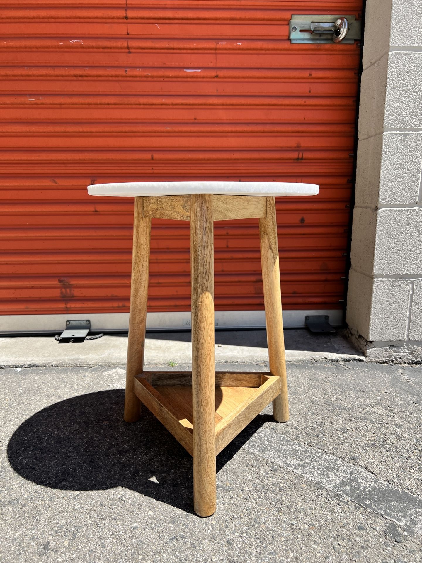 Lanham Marble Top Side Table Brown - Threshold™