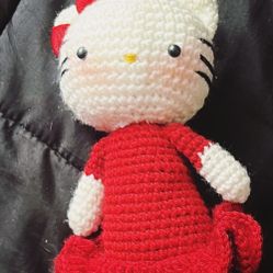 hello kitty crochet doll