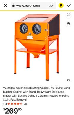VEVOR 60 Gallon Sandblasting Cabinet with Stand