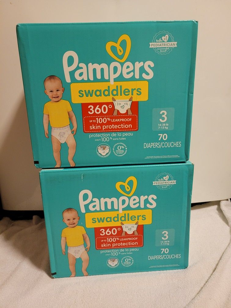 Pampers Swaddlers360 Size 3 40$ Bundle