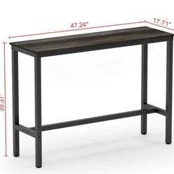 WAYFAIR Bar Height Table-Black oak