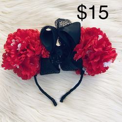 Minnie Mouse Floral DIY Ears Headband