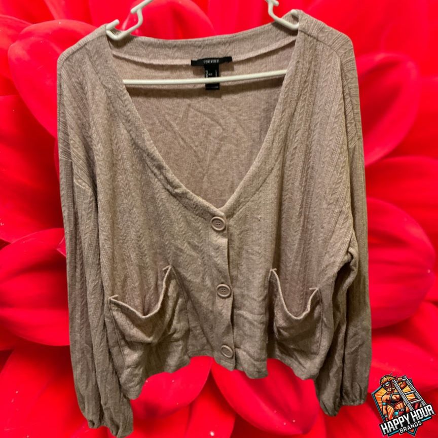 Forever 21 Size Large Button Up Sweater Cardigan Pre Owned