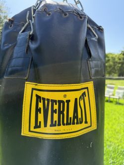 True Leather Punching Bag / MMA Training With Stand And All Hardware 