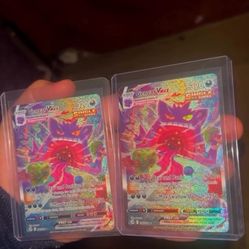 rare x-men trading cards Mew V & Vmax Card Set - Fusion Strike 113/264 & 114/264 main image 1