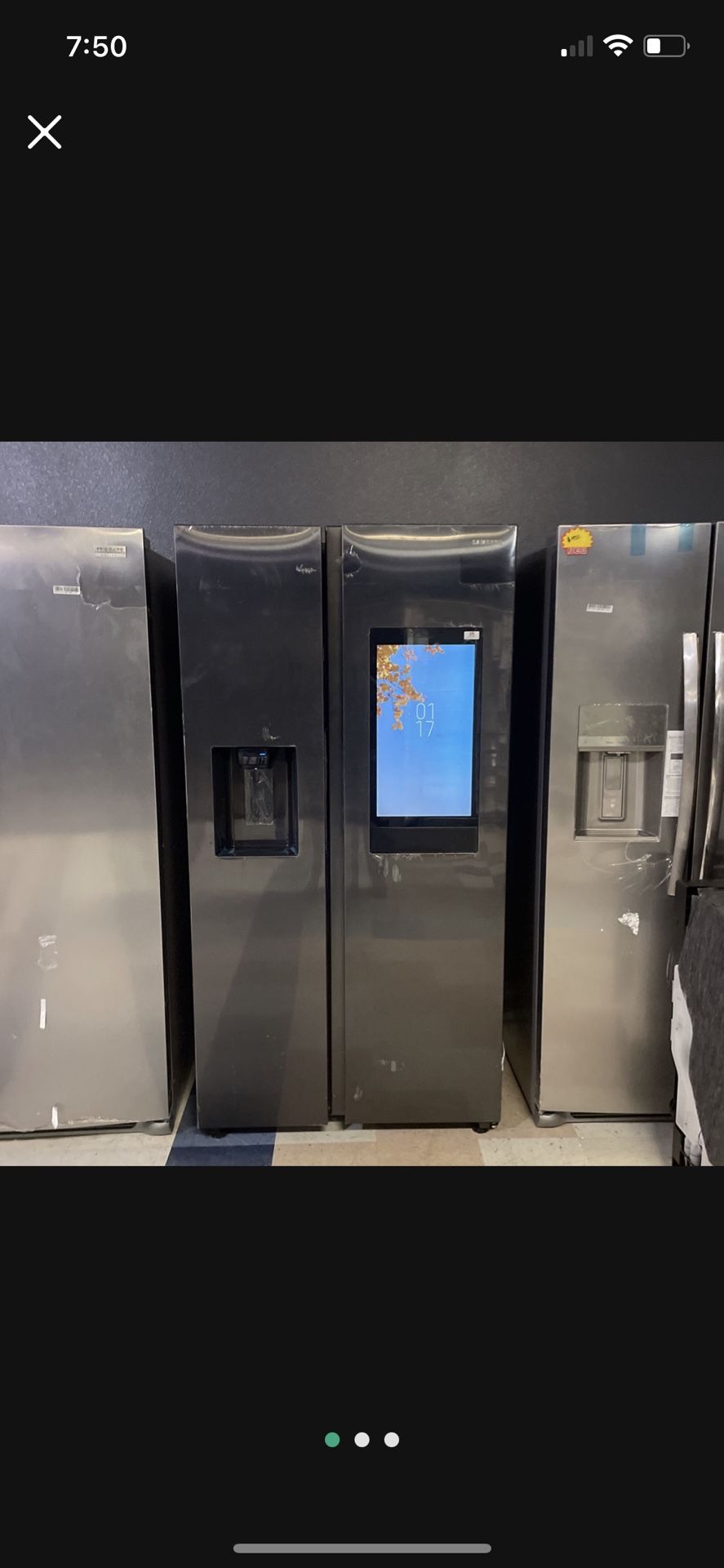 Samsung Family Hub Refrigerator Black Stainless Steel‼️‼️