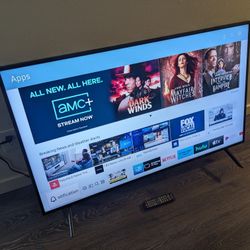 Samsung 50" 4K UHD 2160p LED Smart TV - HDR10+ - 120hz CMR (Gaming/Sports) - Dolby DTS - Remote/Legs (MSRP $550)
