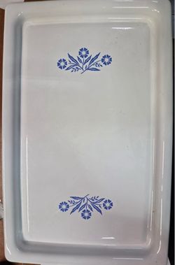 Corning Ware Blue Cornflower Electric Warming Tray Platter Dual Heat P-49