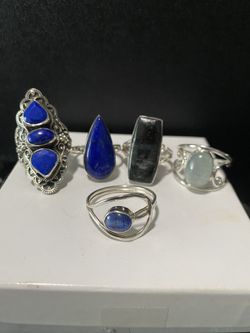 Sterling Silver Rings / Multiple Stones