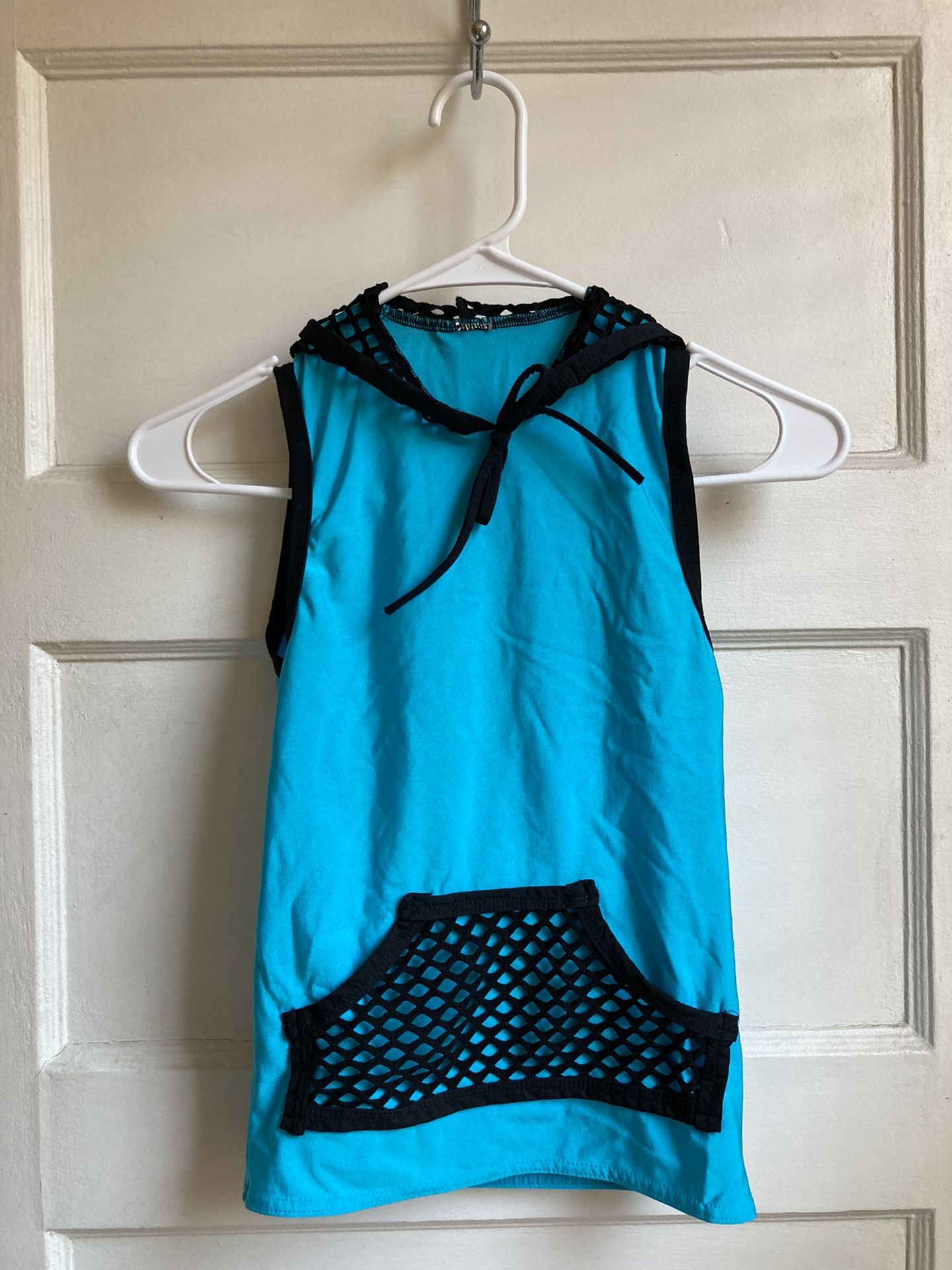 Costume Rave Top With Fishnets