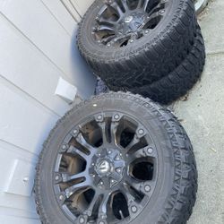 20” Fuel Rims And Tires Toyota 4 Runner 