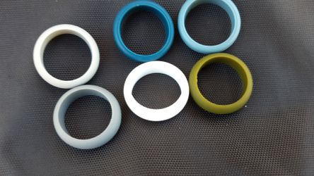 Silicone wedding rings size 10