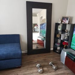 8x4 brown wood mirror. 