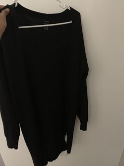 Black cardigan