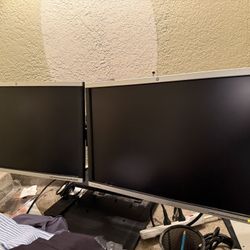 Hp Compass LA2405X Dual Computer Monitors