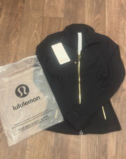 Black Lululemon Define Jacket Gold Zipper