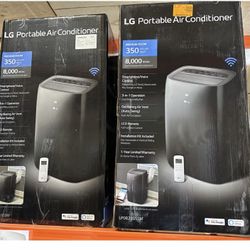 LG 8000BTU (DOE) 115-Volt Portable Air Conditioner LP0821GSSM Cools 350 Sq. Ft. with Dehumidifier Function, Wi-Fi Enabled
