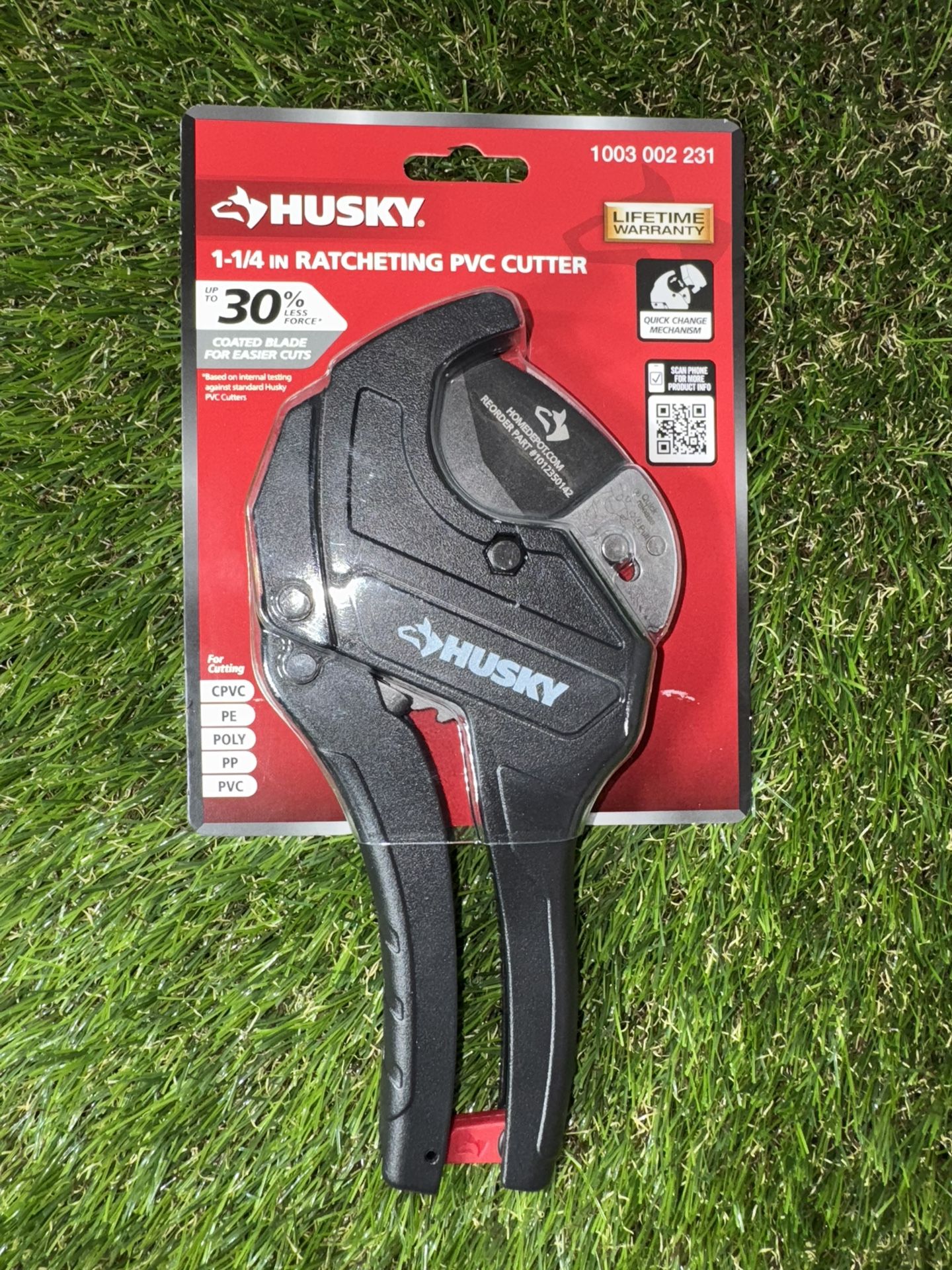 Husky 1-1/4 in. Ratcheting PVC Cutter