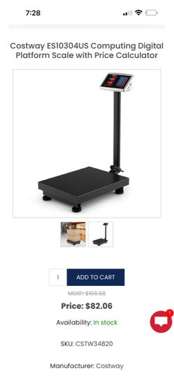 Digital Platform Scale with Price Calculator