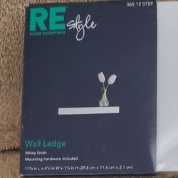 Shelf Wall Ledge RE Style  (11  3/4" L x 4  1/2" W x 1  1/4" H)   