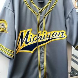 New Vintage 2000 Michigan Baseball Jersey