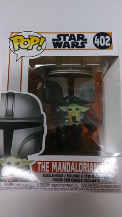 The Mandalorian With Child Funko Pop Bobble Head # 402