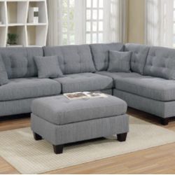 Sectional Sofa + Ottoman