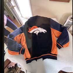 NFL Suede Leather “Bronco” Jacket