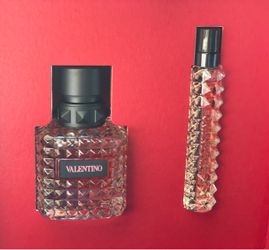 Valentino Fragrance Bottle with Travel Spray