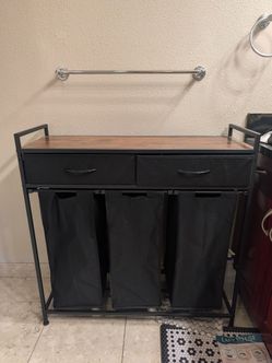 Clothes hamper with drawers