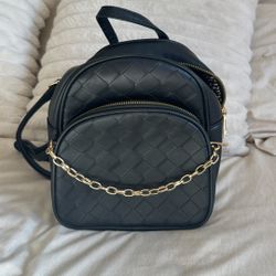 Double Pouch Mini Purse Backpack