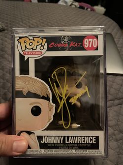 Signed w/Qoute Johnny Lawrence Funko Pop