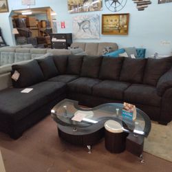 😍 Black Sectional 