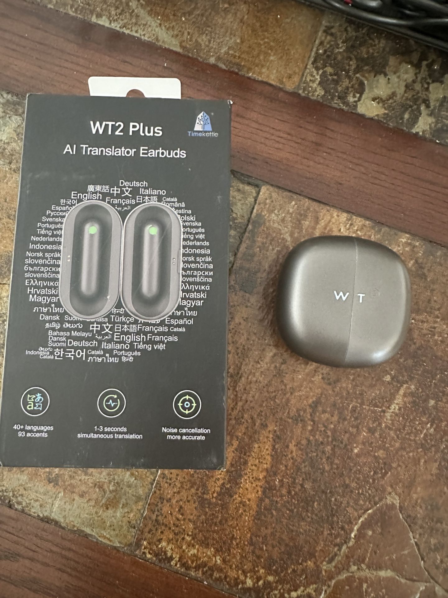 WT2 Plus. Language Translator Earbuds