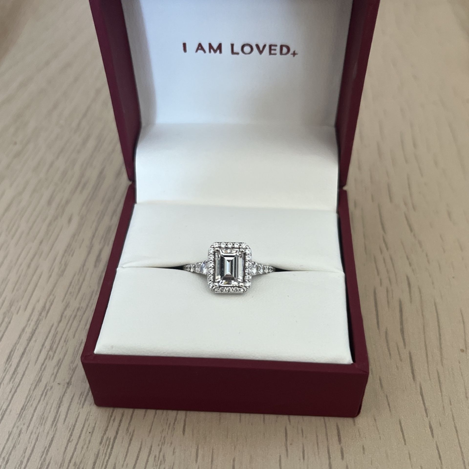 Moissanite Halo Ring *Can Be Resized And Cleaned*