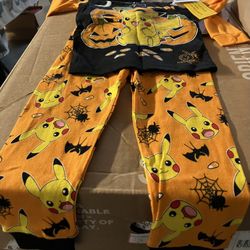 Pokémon Halloween Pjs Size 4 NWT 
