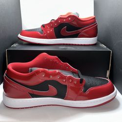 New Air Jordan 1 Low SE Size 11.5 Black Varsity Red White SKU HV4089 006