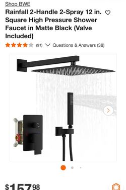 BWE Rainfall 2-Handle Shower System