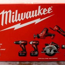 Milwaukee 2691-26 M18 18V Cordless Power Lithium-Ion 9-Tool Combo Kit Brand New
