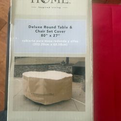 Deluxe Round Table & Chair Set Cover