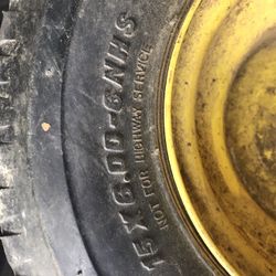 (2) 15x6.00-6 Lawn Mower Tires