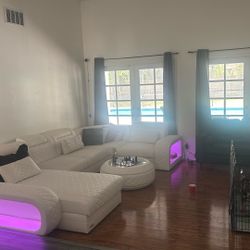 White Leather Couches
